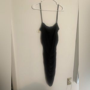 Black midi dress
